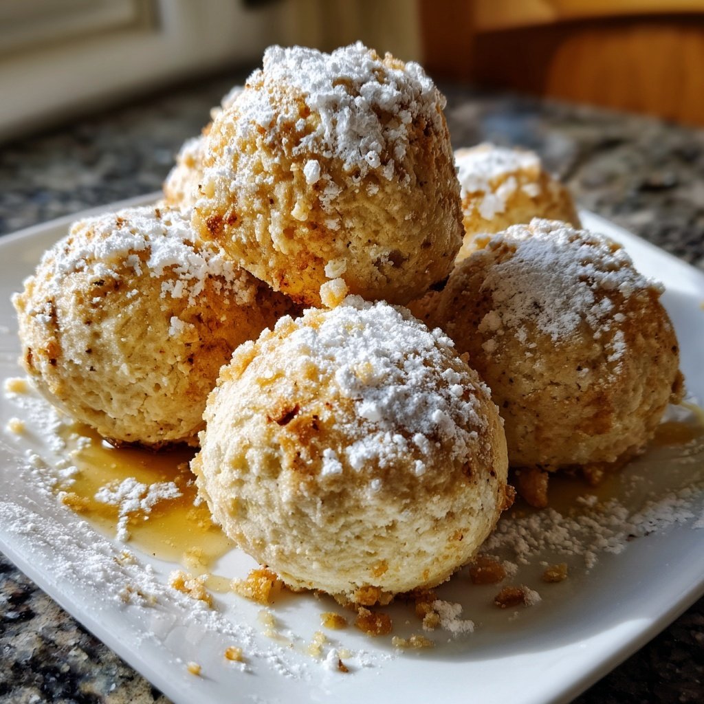 Quarkbällchen mit Joghurtteig