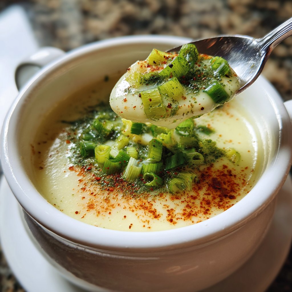 Blumenkohlsuppe mit Lauch