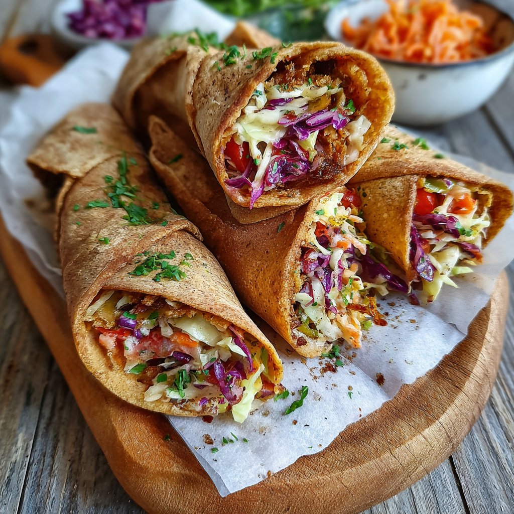 Wraps mit Krautsalat