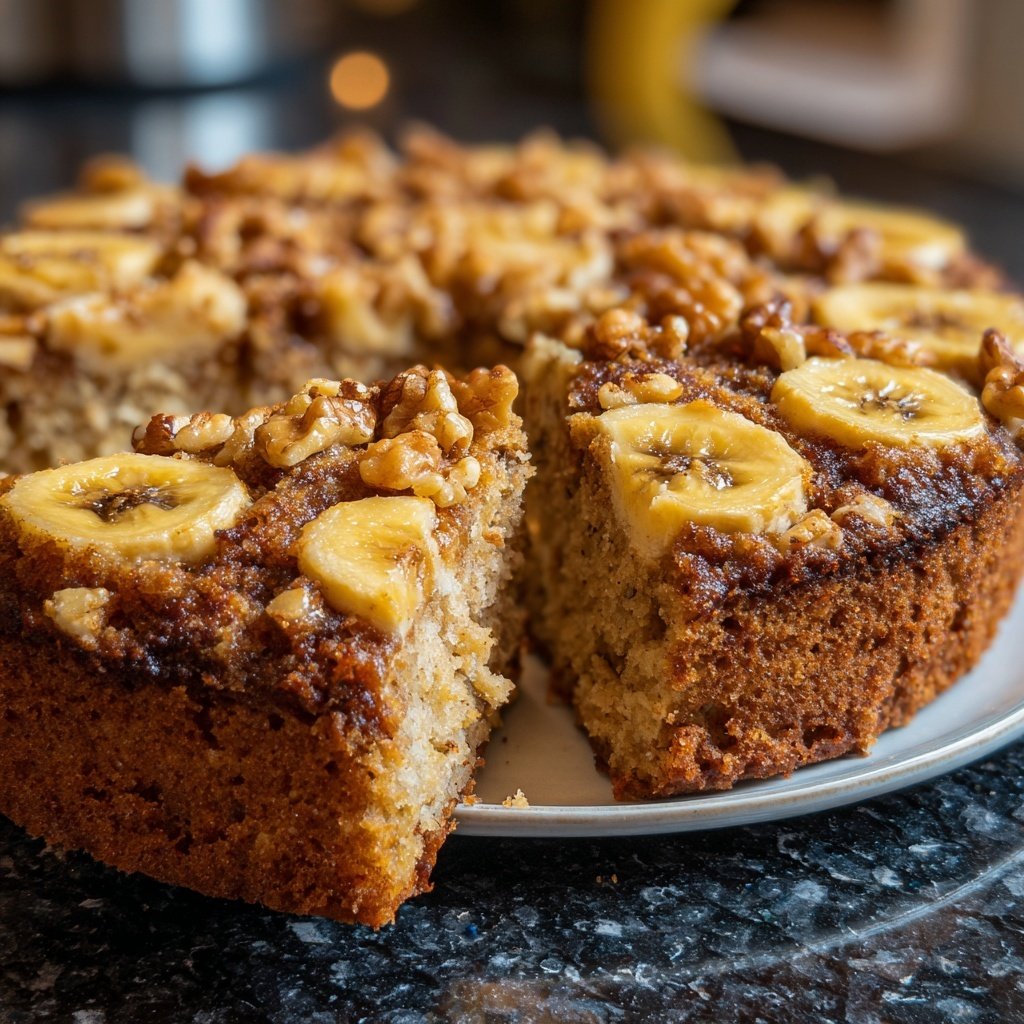 Bananenkuchen mit Walnüssen