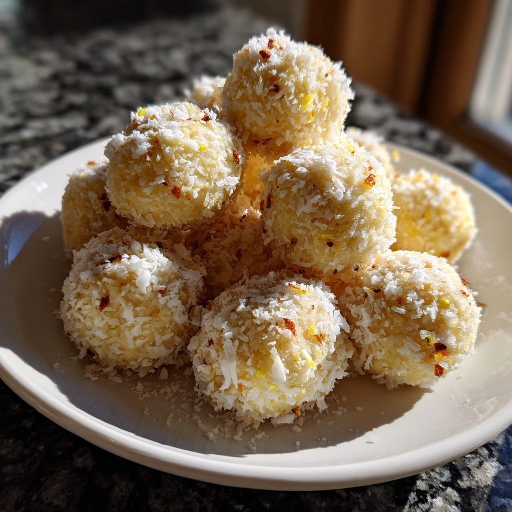 Quarkbällchen mit Zitronenschale