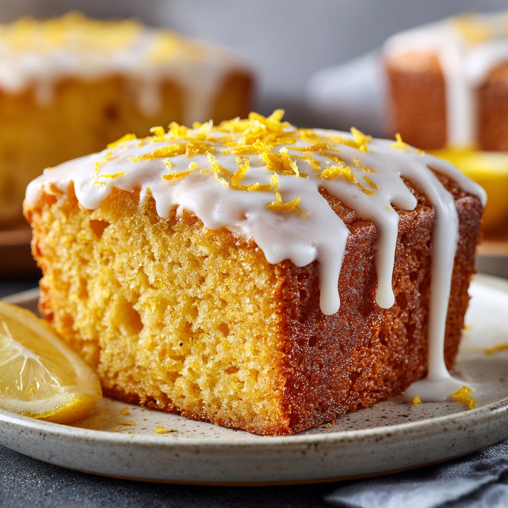 Saftiger Zitronenkuchen vom Blech