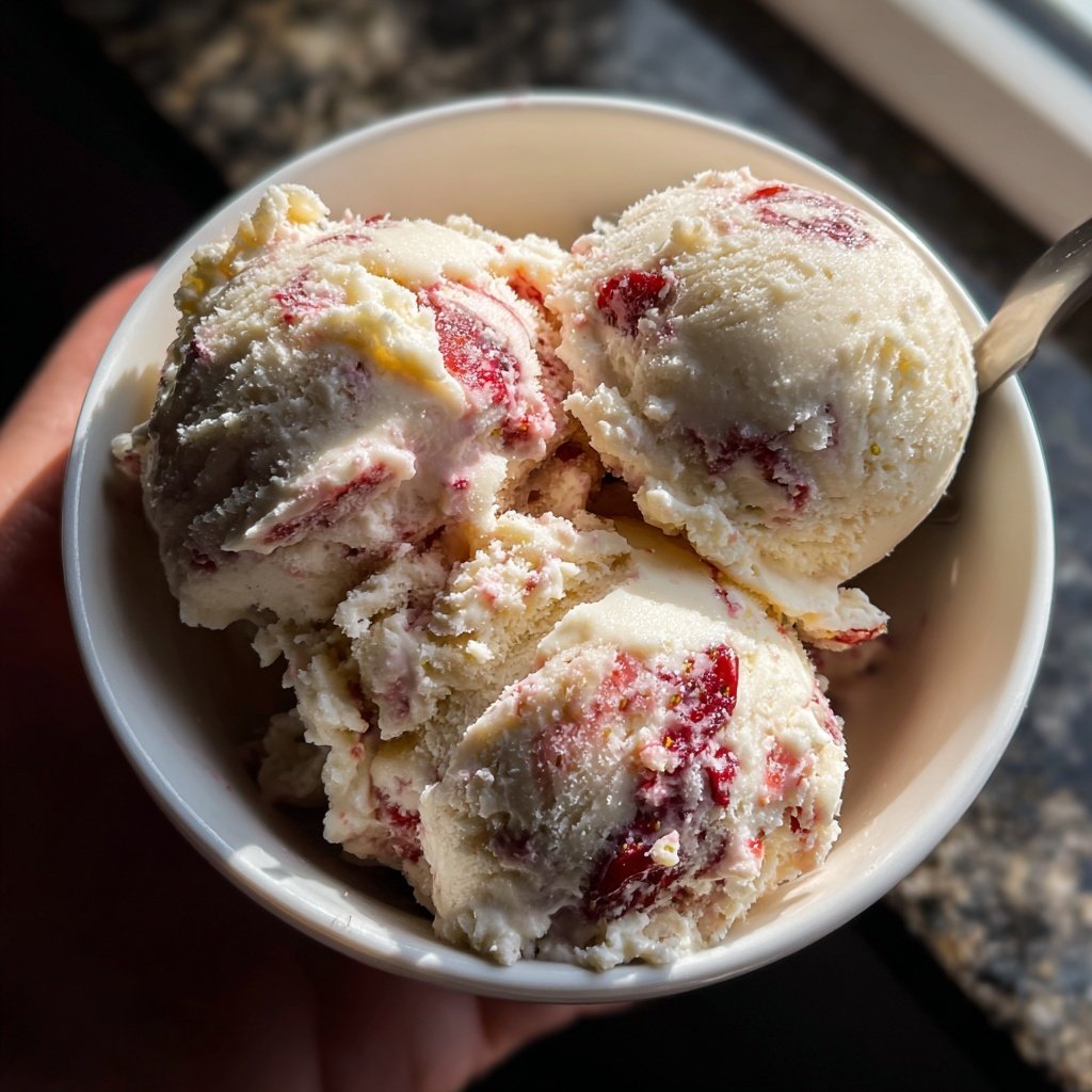 Erdbeer Joghurt Eis Selbstgemacht