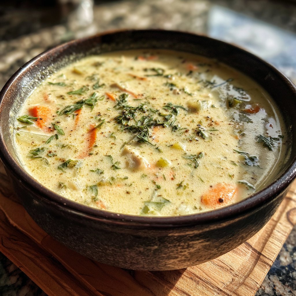 Abendessen leicht mit Suppe