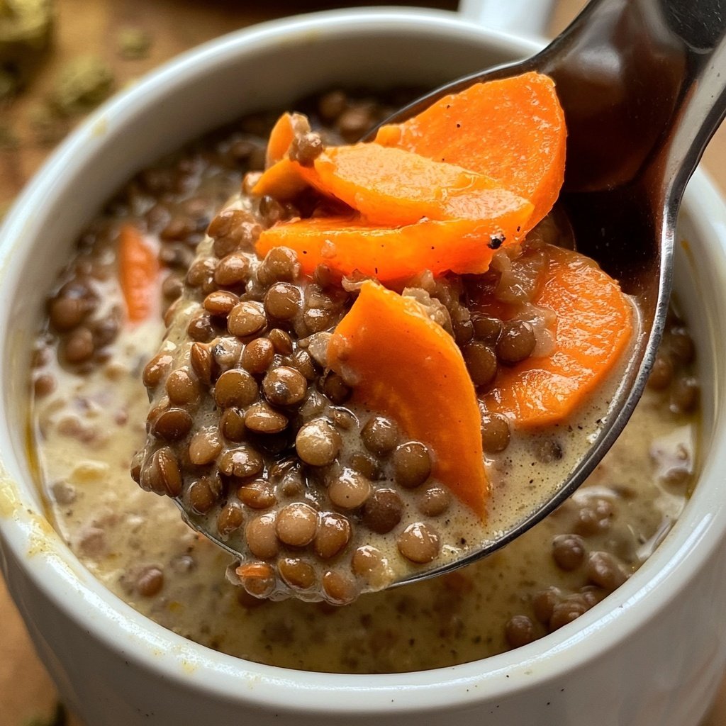 Linsensuppe mit Karotten